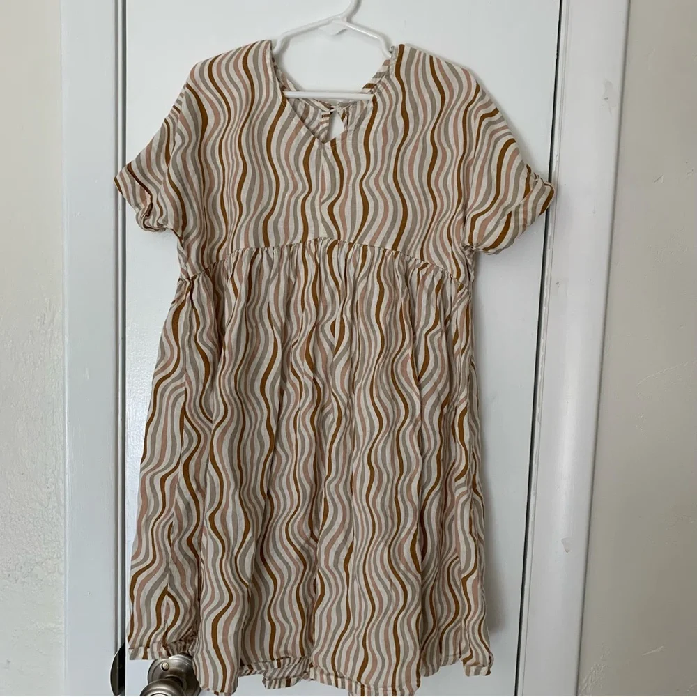 Rylee + Cru Girls Maxwell Retro Striped Dress Size‎ 8-9Y